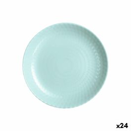 Plato de Postre Luminarc Pampille Turquesa Vidrio (19 cm) (24 Unidades) Precio: 55.50000049. SKU: S2707301