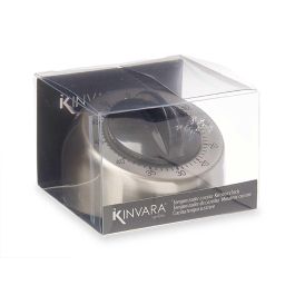 Temporizador de Cocina Kinvara Acero, 8.3x6x8.3 cm, Metal/Negro (12 Unidades) Temporizador de Cocina Kinvara Acero, 8.3x6x8.3 cm, Metal/Negro (12 Unidades)