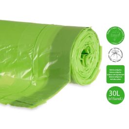 Bolsa Basura Autocierre Perfumada 30L 15Uds Verde Ibergarden 4X16CM (24 Unidades) Bolsa Basura Autocierre Perfumada 30L 15Uds Verde Ibergarden 4X16CM (24 Unidades)