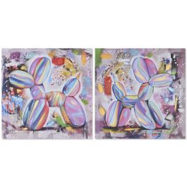 Cuadro Moderno DKD Home Decor Multicolor 3 x 80 x 80 cm (2 Unidades) Precio: 57.79000051. SKU: B148ZHDMT3
