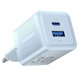 Cargador Gan de Pared Vention FEQL0-EU/ 1xUSB Tipo-C/ 1xUSB/ 30W