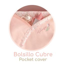 Decuevas Coche de Muñeca Plegable con Sombrilla y Bolso Tulipe para Muñecas de hasta 48 cm Decuevas Coche de Muñeca Plegable con Sombrilla y Bolso Tulipe para Muñecas de hasta 48 cm