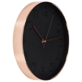 Home Deco Factory Reloj de Pared Negro Lounge 30.5 cm Diámetro