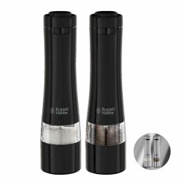 Russell Hobbs 28010-56/RH Juego Molinillo Sal y Pimienta Eléctrico – Molienda Fina/Gruesa, Luz LED – Negro