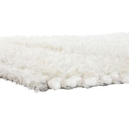 DKD Home Decor Alfombra Urban Blanca Antideslizante de Poliéster 230 x 160 cm - 2600gsm