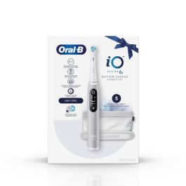 Oral-B ORA4210201427360 iO 6S Cepillo de Dientes Eléctrico Gris con Bluetooth, 2 Cabezales y Estuche de Viaje