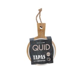 Tabla Aperitivo Bambú Cerámica Tapas Quid 14x10x4,6 cm