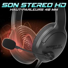 Auriculares con Micrófono Spirit of Gamer Pro H4 Negro