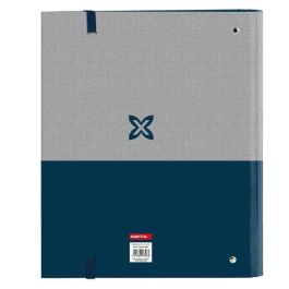 Carpeta de anillas Munich Street Azul Gris 27 x 32 x 3.5 cm