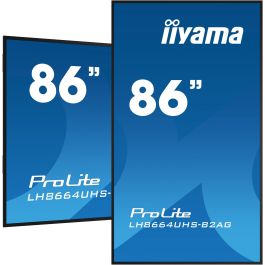 IIYAMA LH8664UHS-B2AG Pantalla 86" 4K Ultra HD IPS 24/7 con HDMI, USB y Wifi, para Señalización Digital