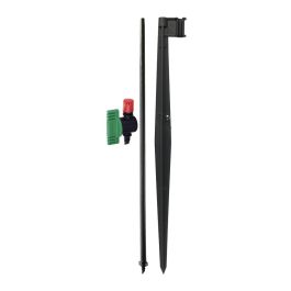 Blue Bird Kit varijet 360° con soporte y varilla - Microdifusión/Microaspersión, Caudal regulable 0-63 l/h, Arco de riego 360°, Alcance 1.8-2.9m