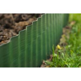 Nature Borde de césped de polietileno verde H25 cm x 9 m