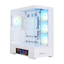 Zalman P40 DS WHITE Midi Tower Blanco para PC con Pantalla LCD 9.1", Compatible ATX, Micro ATX, Mini-ITX Precio: 137.68999948. SKU: B1HNNLAZGA