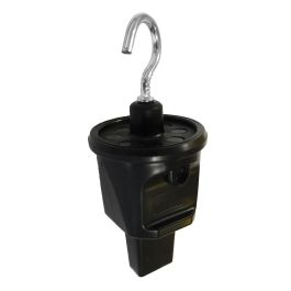 Kaiser 11602 Soporte gancho fijación para cable rectangular 5x11mm, goma, negro