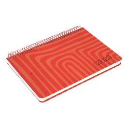 Agenda Espiral Liderpapel Syros A5 2025 Dia Pagina Color Rojo Papel 60 gr