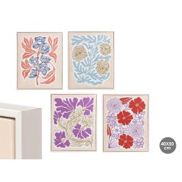 Giftdecor Cuadro Flores Surtidos 40x50 cm Canvas y Madera con Marco Blanco - Azul, Naranja, Violeta, Rojo (8 Unidades) Precio: 125.49999968. SKU: B1F2RCMPMG