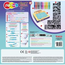 Juego de colorear - LANSAY - Blopens Animals - 16 plantillas - Lavable - A partir de 5 años Juego de colorear - LANSAY - Blopens Animals - 16 plantillas - Lavable - A partir de 5 años