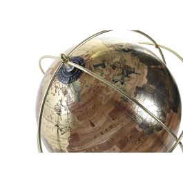 Globo Terraqueo Colonial DKD Home Decor Marron Dorado 33 x 33 x 33 cm (2 Unidades)