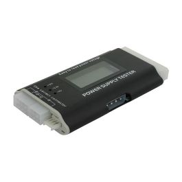 DeLOCK Comprobador de Fuentes de Alimentación 18159, Negro y Blanco