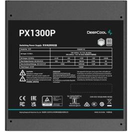 DEEPCOOL - PX1300P ATX 3.0 - Fuente de alimentación para PC - 1300W - 80Plus Platinum - Ventilador de 120 mm - Modular completo - Negro