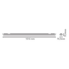 LEDVANCE LVE-4099854080692 Equipo Estanco LED 80W 11000Lm 6500K 120° IP65, Alta Eficacia 140lm/W, 5 Años Garantía, para Naves y Garajes