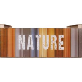 Confortime Caja Wood Brillo Nature C, 58 x 39 x 23 cm (3 Unidades)