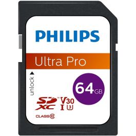 Philips FM64SD65B Tarjeta de Memoria SDXC 64GB Clase 10 UHS-I U3 V30 A1 Precio: 39.58999968. SKU: B17EKMLXN8