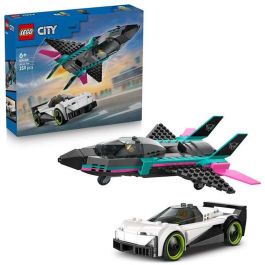 Lego City Juego de Construccion Jet vs. Coche, Recomendado para 6 Años
