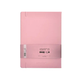 Antartik Cuaderno A4 Tapa Dura Hojas Rayadas Rosa Pastel 100 Hojas 80gr FSC