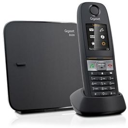 Gigaset E630 Teléfono DECT Inalámbrico Analógico IP65 Resistente Agua Polvo Schwarz, 200 Contactos, SMS, Modo ECO, Alerta Vibratoria