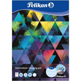 Pelikan 236782 Bloc de Hojas de Papel para Bellas Artes DIN A4, 120g/m², 20 Hojas