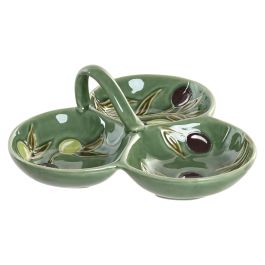 DKD Home Decor Bol Cottage de Gres Verde Oscuro 23.5 x 9 x 23.5 cm Set de 3 apto para lavavajillas Precio: 25.4999998. SKU: B14XB3YR7R