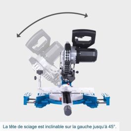 Scheppach SCH5901106952 Tronzadora con disco de 30 dientes 1400 W Hoja Ø 185 mm