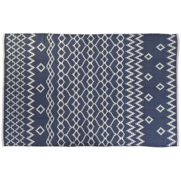 DKD Home Decor Alfombra Azul 230x160 cm de Poliéster y Algodón con Diseño Árabe y 1300 GSM Precio: 56.6900004. SKU: S3045061