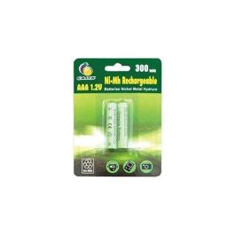 Galix Lote de 2 Baterías Recargables AAA / LR03 Ni-Mh 1.2 Voltios 300 mAh