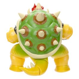 JAKKS PACIFIC Figura Bowser articulada Super Mario Bros La Película 17,5cm con efecto de fuego