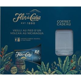 Flor de Caña - 12 años - Caja de Ron 40,0% Vol. 70cl + 1 vaso