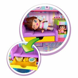 Hotel 5 estrellas pinypon con diferentes estancias y piscina infinita para la diversión, incluye 2 figuras y muchos accesorios