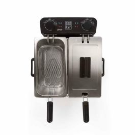 LIVOO DOC217 Freidora doble 2 x 3 L Inoxidable 3300W - Negro + Gris LIVOO DOC217 Freidora doble 2 x 3 L Inoxidable 3300W - Negro + Gris
