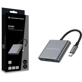Conceptronic Docking USB-C 3in1 1xHDMI 4K 1xUSB-A 3.0 1xUSB-C Alimentacion 100W