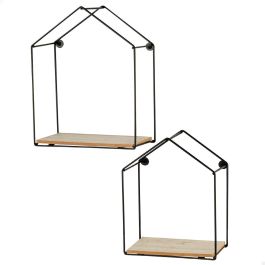 Estantería Max Home Hierro Madera MDF 21 x 25 x 10 cm (6 Unidades)