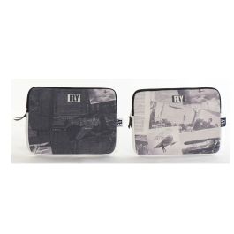 DKD Home Decor Funda iPad Vintage Aviación Blanco Negro de Lienzo y Poliéster 37x28x2 cm (12 Unidades) Precio: 33.66462. SKU: B13GFQN5Y5
