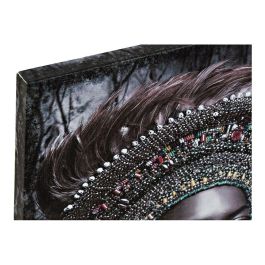 DKD Home Decor Cuadro Decorativo Mural Colonial con Detalles Africanos de Lienzo y MDF Negro 40 x 30 x 1.8 cm (Set de 2) DKD Home Decor Cuadro Decorativo Mural Colonial con Detalles Africanos de Lienzo y MDF Negro 40 x 30 x 1.8 cm (Set de 2)