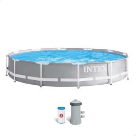 Piscina redonda desmontable prism frame con depuradora (capacidad 6503 litros) (+ 6 años) 366x76 cm