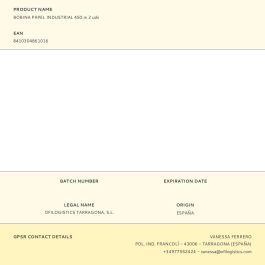 GC Bobina Industrial Gofrado Celulosa 2 Capas 1500-450M, 230 mm x Ø76 mm, Pack 2 Unidades, Blanco