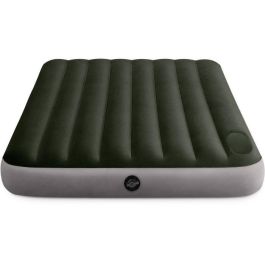 Intex 64762 Colchón Hinchable Downy FT 2 Plazas con Inflador de Pie