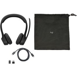 Logitech EMEA28-935 Auriculares Inalámbricos Zone 305 para Oficina/Hogar, Bluetooth 5.3 y 2.4GHz, Negro, Optimizados para Teams, 20h Batería