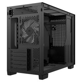 ADATA XPG Valor Mesh Nano Chassis Gaming Midi Tower mATX Negro con Panel de Cristal Templado, Puerto USB Tipo-C, Ventilador ARGB 120mm Incluido, 5 Ranuras