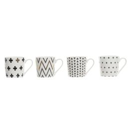 DKD Home Decor Taza Scandi Gres 410ml, Apto Microondas Lavavajillas, Negro Blanco Dorado, 9x9x13 cm, Pack 12 Unidades Precio: 23.3772. SKU: B19DTXYKA2