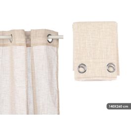Giftdecor Cortina Beige Rayas, 140x260 cm, 100% Poliéster (6 Unidades) Precio: 64.79000055. SKU: B12LQYDHXH